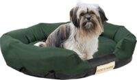 Legowisko dla psa 130x105 cm personalizowane wodoodporne zielone