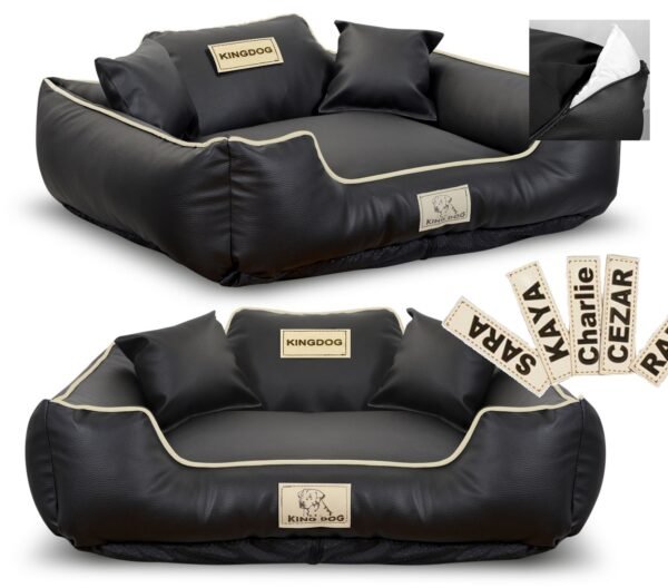 4144f0607ae375ccfd0fbd9030003e1e.jpg Legowisko Kingdog Ekoskóra 75x65 cm