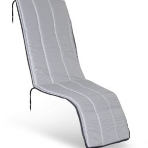 A light checkered folding chair for sunbathing in nature stands Poduszka Pikowaz Pianki 165x50 cm